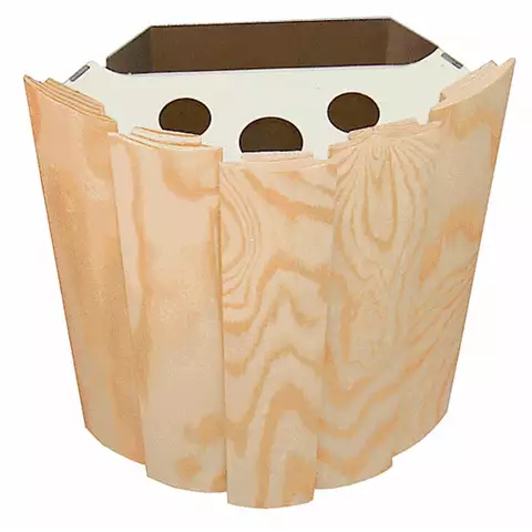 Bastuskärm hörnmodell furu - Bastutillbehör