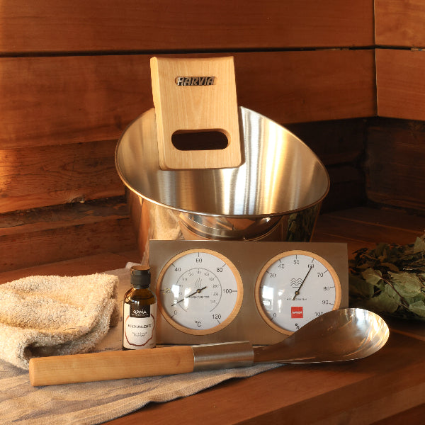 Lyxigt Bastuset Rostfritt Stål, Harvia - Bastutillbehör