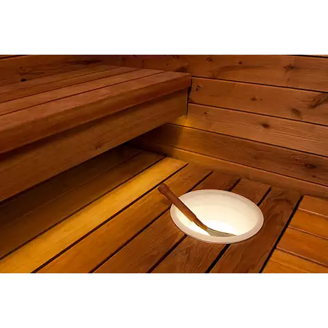 Belyst Bastustäva Harvia - Bastutillbehör