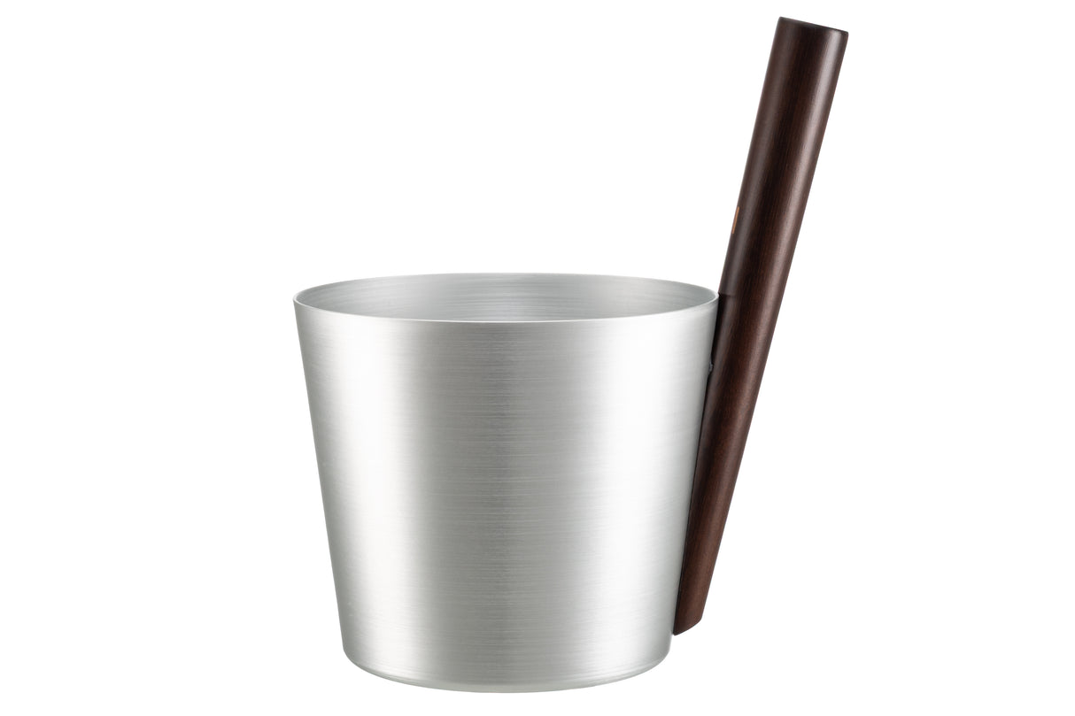 Bastustäva Aluminium med mörk bambu - Bastutillbehör