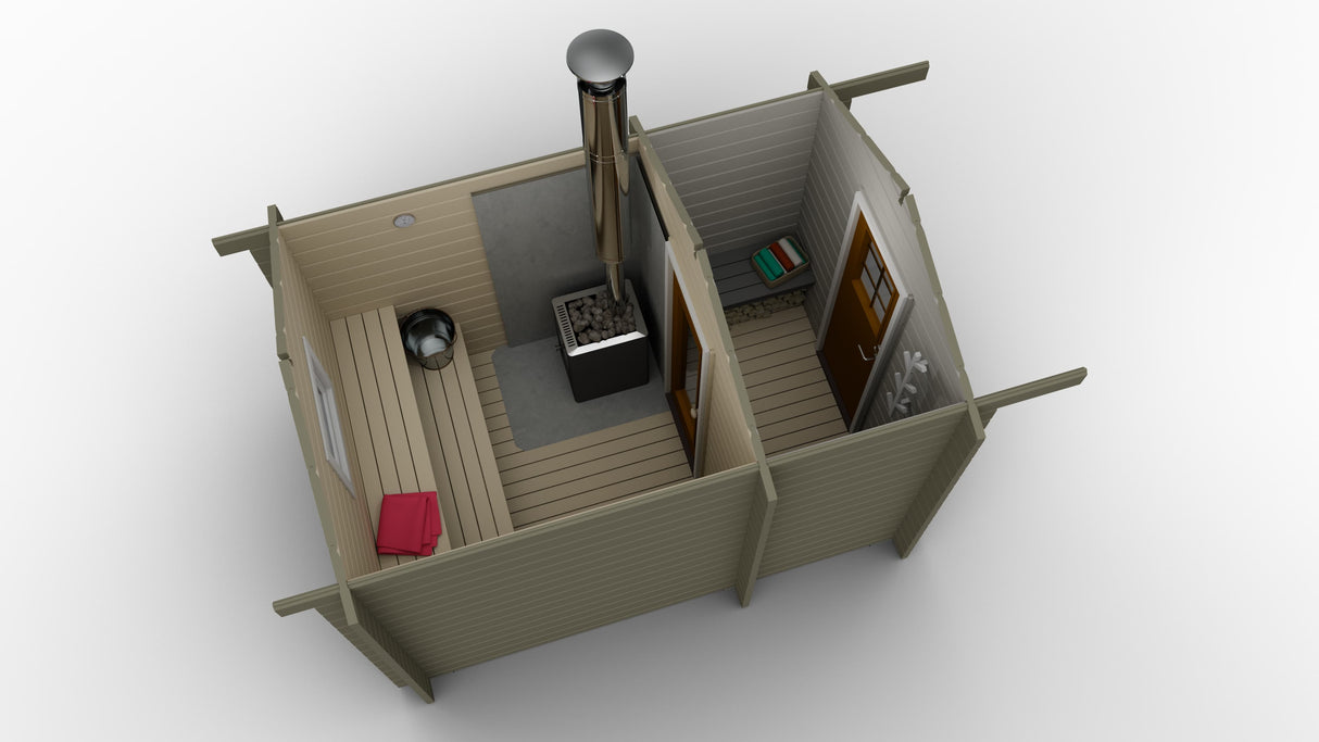 Bastustuga 6,5m2 - Bastutillbehör