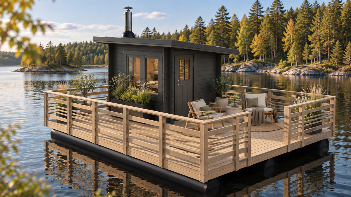 Bastuflotte 6m + Funkisbastu 5m2 - Bastutillbehör