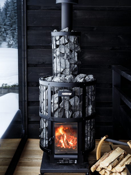 Harvia Legend 240 Greenflame Vedeldad Bastukamin - Bastutillbehör