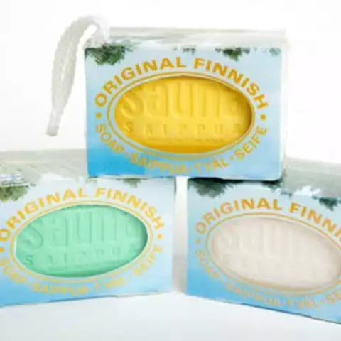 Bastutvål tall med snöre - Bastutillbehör