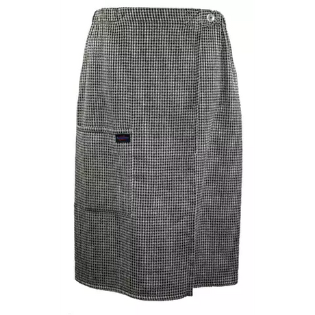 Bastukilt svart våfflad 70 cm - Bastutillbehör