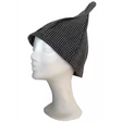 Exklusiv Svart Bastumössa i härligt lyxigt lin med våfflad struktur. Håll huvudet kallt under varma bastubad. - Bastutillbehör
