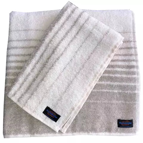 Handduksset randig - Bastutillbehör