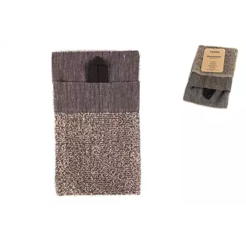 Tvättvante, svart-linne - Bastutillbehör