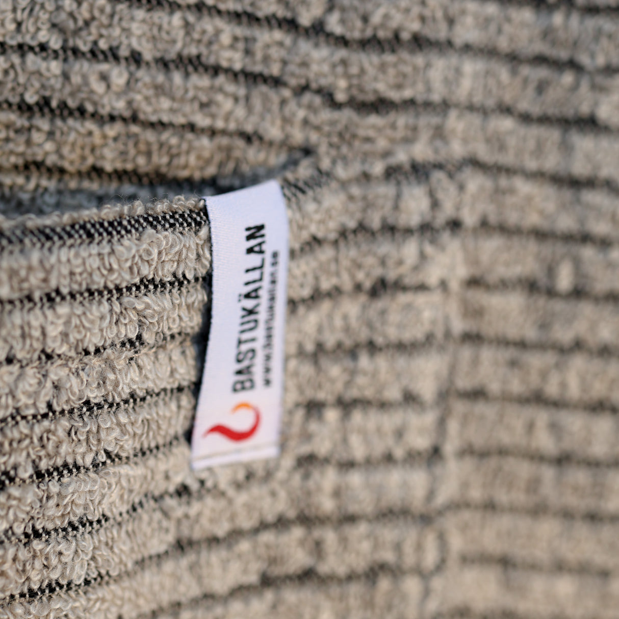 Bastukilt Randig Naturfärgad Herr/Dam 70 cm, Frotté - Bastutillbehör