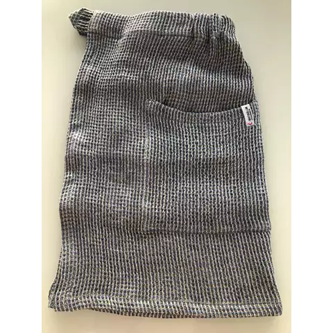 Exklusiv Blå Bastukilt (Herr) 50 cm i lyxig linfrotté från Bastukällan. Utmärkt plagg för härliga bastubad. - Bastutillbehör