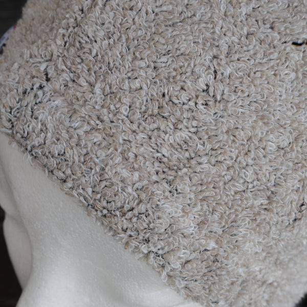 Bastumössa i linfrotté, naturfärgad - Bastutillbehör