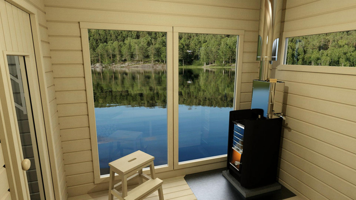 Bastupaket Saxskär Funkis 11 kvm & Harvia 20 Pro