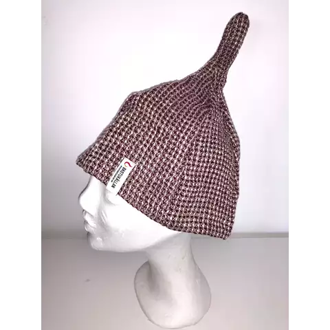 Bastumössa Vinröd våfflad - Bastutillbehör