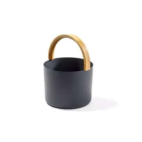 Bastustäva med skopa kolo svart - Bastutillbehör