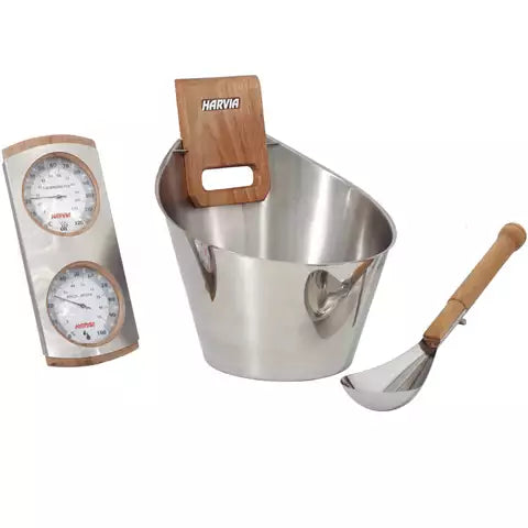 Lyxigt Bastuset Rostfritt Stål, Harvia - Bastutillbehör