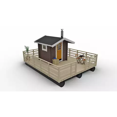 Bastuflotte 6m + Bastu 4m2 - Bastutillbehör