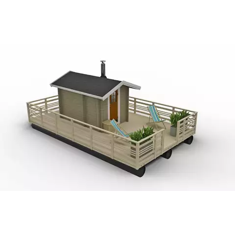 Bastuflotte 8m + Bastu 6,5m2 - Bastutillbehör