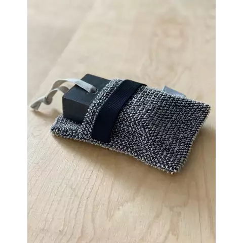 Tvålskrubb svart - Bastutillbehör