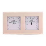 Bastutermometer hygrometer kvadrat asp