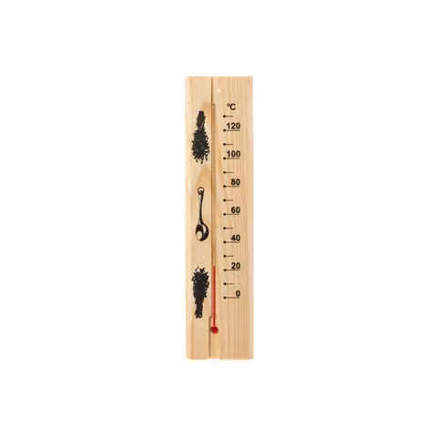 Bastutermometer i trä