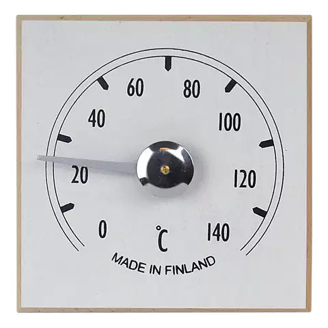 Bastu Termometer rund Vit
