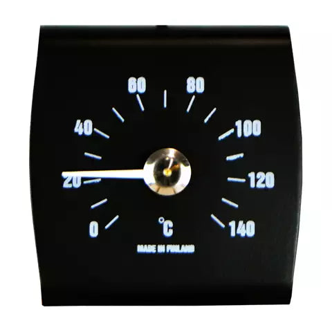 Bastutermometer Svart rostfri