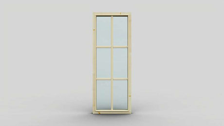 Fast fönster 5x13 med spröjs härdad insida - Bastutillbehör