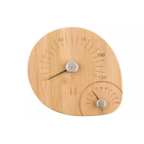 Termometer Hygrometer bamboo