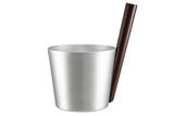 Bastustäva Aluminium med mörk bambu - Bastutillbehör