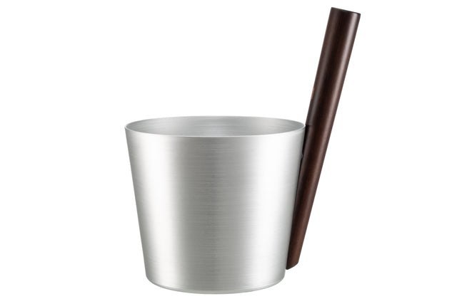 Bastustäva Aluminium med mörk bambu - Bastutillbehör