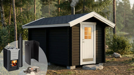 Bastupaket Börstskär 8 kvm & Harvia 20 Pro