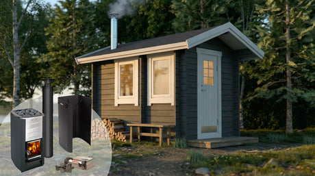 Bastupaket Vargön BL 6,5 kvm & Harvia M3