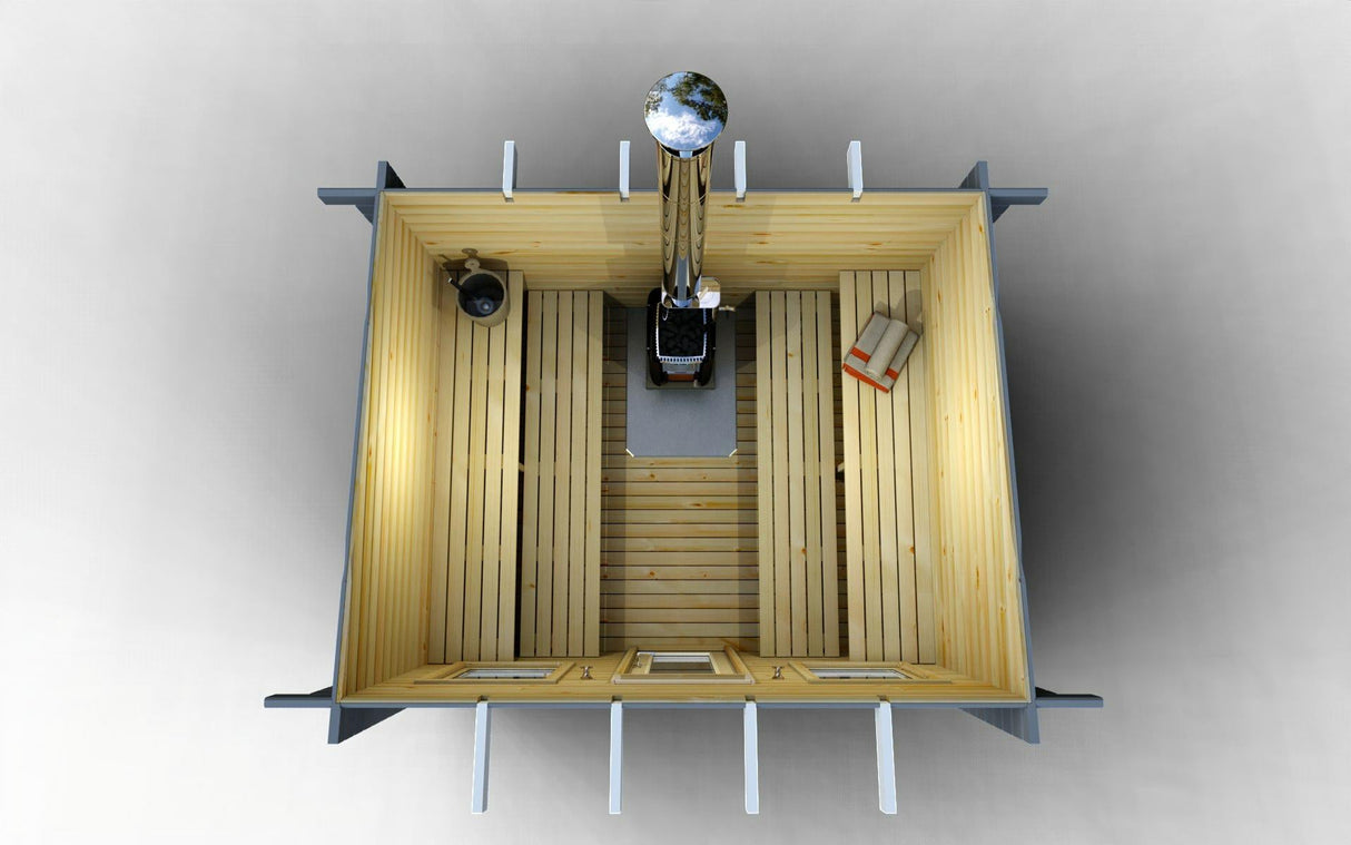 Bastupaket Malmudden funkis 6,5 kvm & Harvia 20 Pro