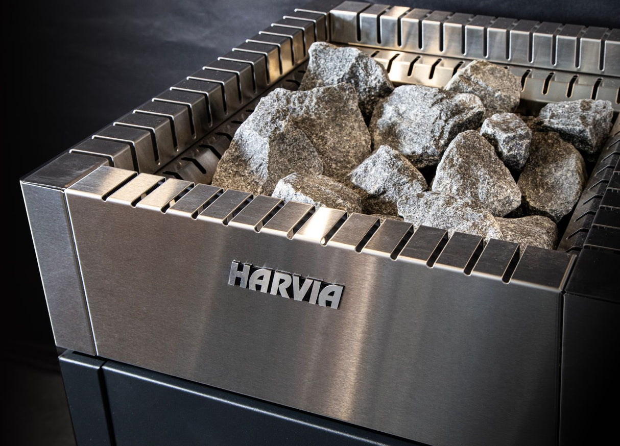 Elektriskt bastuaggregat Harvia Qube QU90E 9,0 kW svart - Bastutillbehör