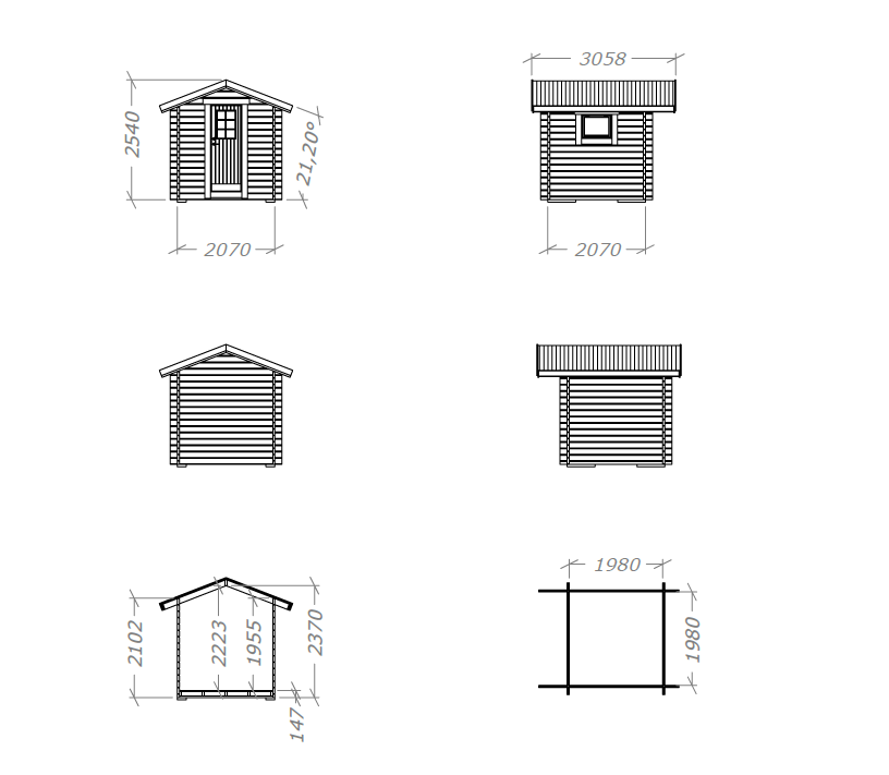 Bastupaket Bondön 4 kvm & Harvia M3 - Bastutillbehör