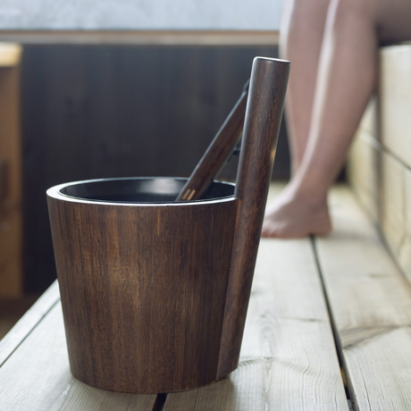 Bastustäva värmebehandlad bambu mörk - Rento - Bastutillbehör