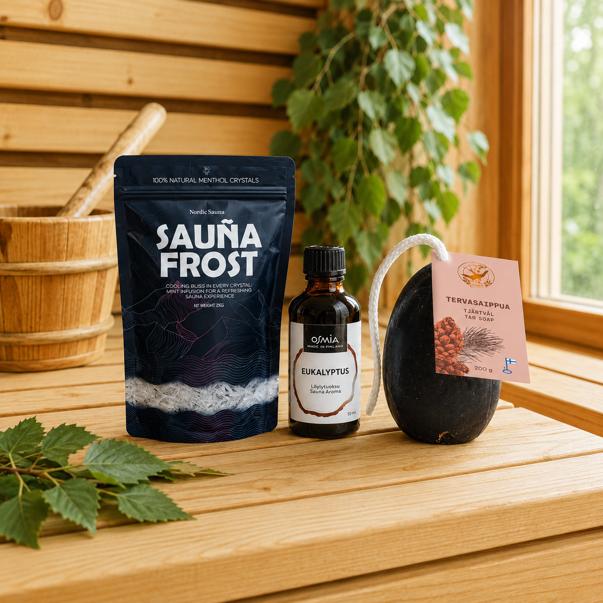 Bastupaket Uppfriskande bastustund - Bastutillbehör