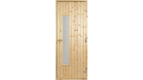 Sorseledörren bastudörr Furu med glas 7x19 3370 - Bastutillbehör