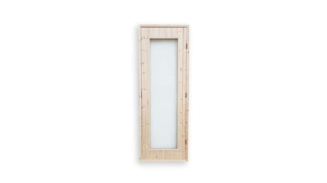 Sorseledörren bastudörr furu med stort glas 7x19 4180 - Bastutillbehör