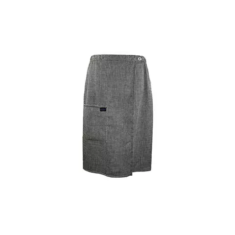 Bastukilt Våfflad svart Herr 50 cm