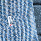 Våfflad Bastukilt Herr Blå 70 cm, 100% linne - Bastutillbehör