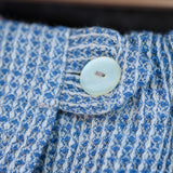 Våfflad Bastukilt Herr Blå 70 cm, 100% linne - Bastutillbehör