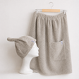 Bastupaket kilt och mössa beige, dam - Bastutillbehör