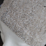 Bastumössa i linfrotté, naturfärgad - Bastutillbehör