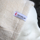 Bastumössa i linfrotté, vit - Bastutillbehör