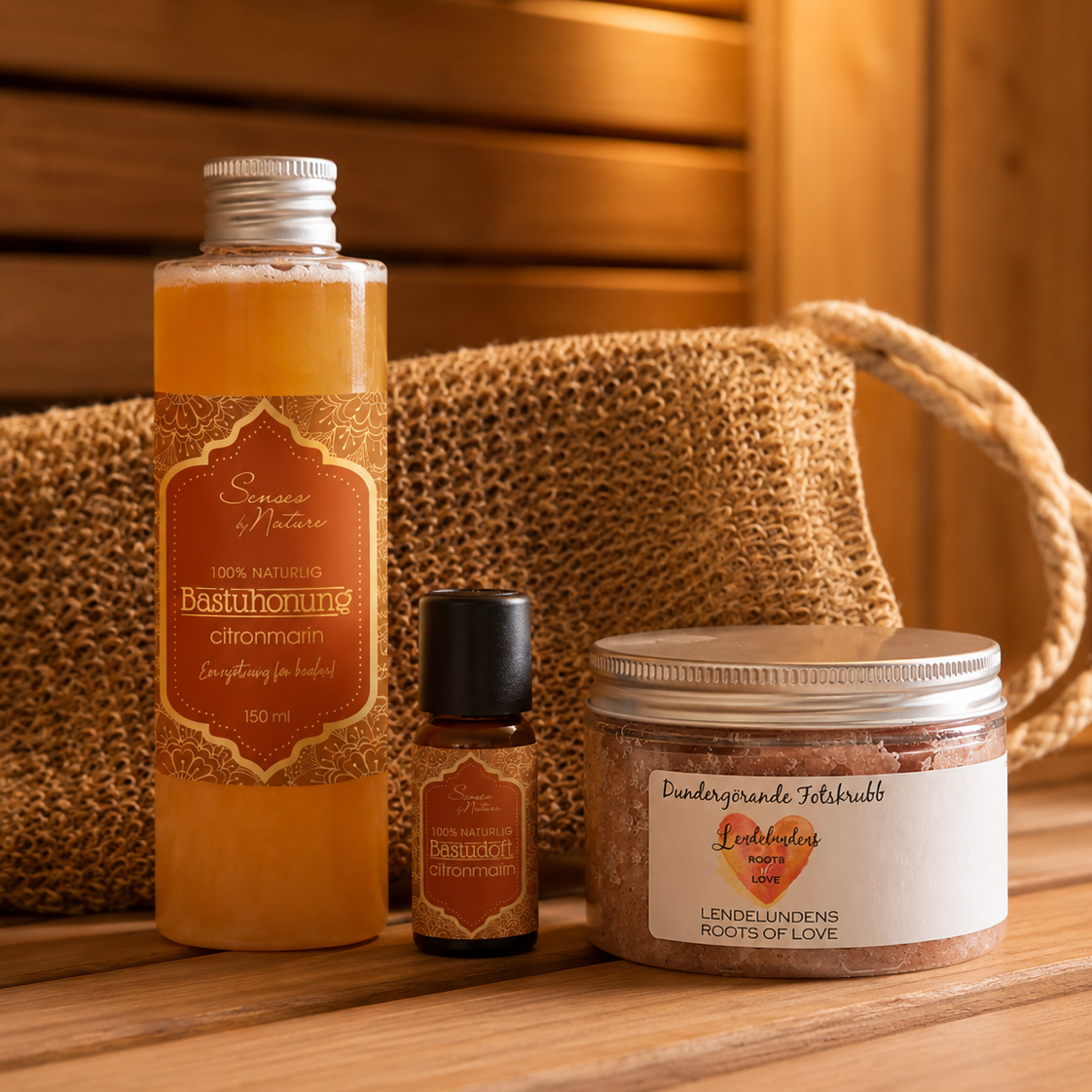 Bastupaket Deluxe, Citronmarin - Bastutillbehör