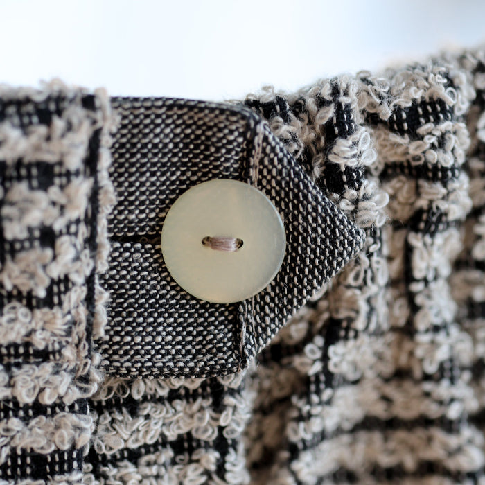 Bastukilt Natur/Svart Herr 70 cm, Frotté - Bastutillbehör