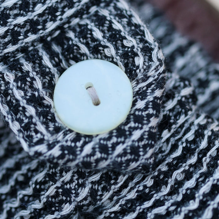 Våfflad Bastukilt Herr Svart 70 cm, 100% linne - Bastutillbehör