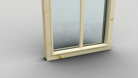 Fast fönster 5x13 med spröjs härdad insida - Bastutillbehör