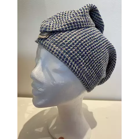 Hårturban blå